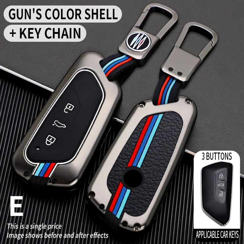 

Брелок для автомобильного ключа, чехол для телефона, умный держатель для ключей с 3 кнопками для VW Volkswagen Golf 8 Mk8 2020 Skoda