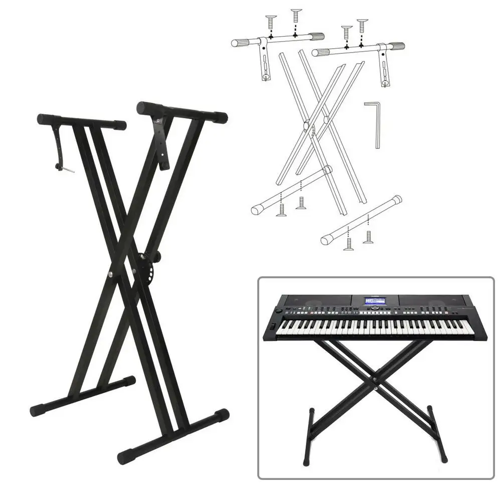 Portable Adjustable Piano Stand Universal Metal Double Pipe Piano Rack Keyboard Instrument Stand Support Holder Accessories new
Portable Adjustable Piano Stand Universal Metal Double Pipe Piano Rack Keyboard Instrument Stand Support Holder Accessories new