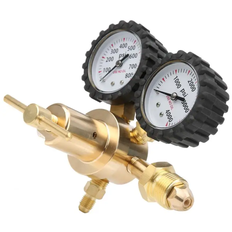Nitrogen Regulator Gauge Pressure Equipment Brass CGA580 Inlet Connection Gauges 0-600PSI CGA580 Inlet 1/4 inch Flare Output
Nitrogen Regulator Gauge Pressure Equipment Brass CGA580 Inlet Connection Gauges 0-600PSI CGA580 Inlet 1/4 inch Flare Output