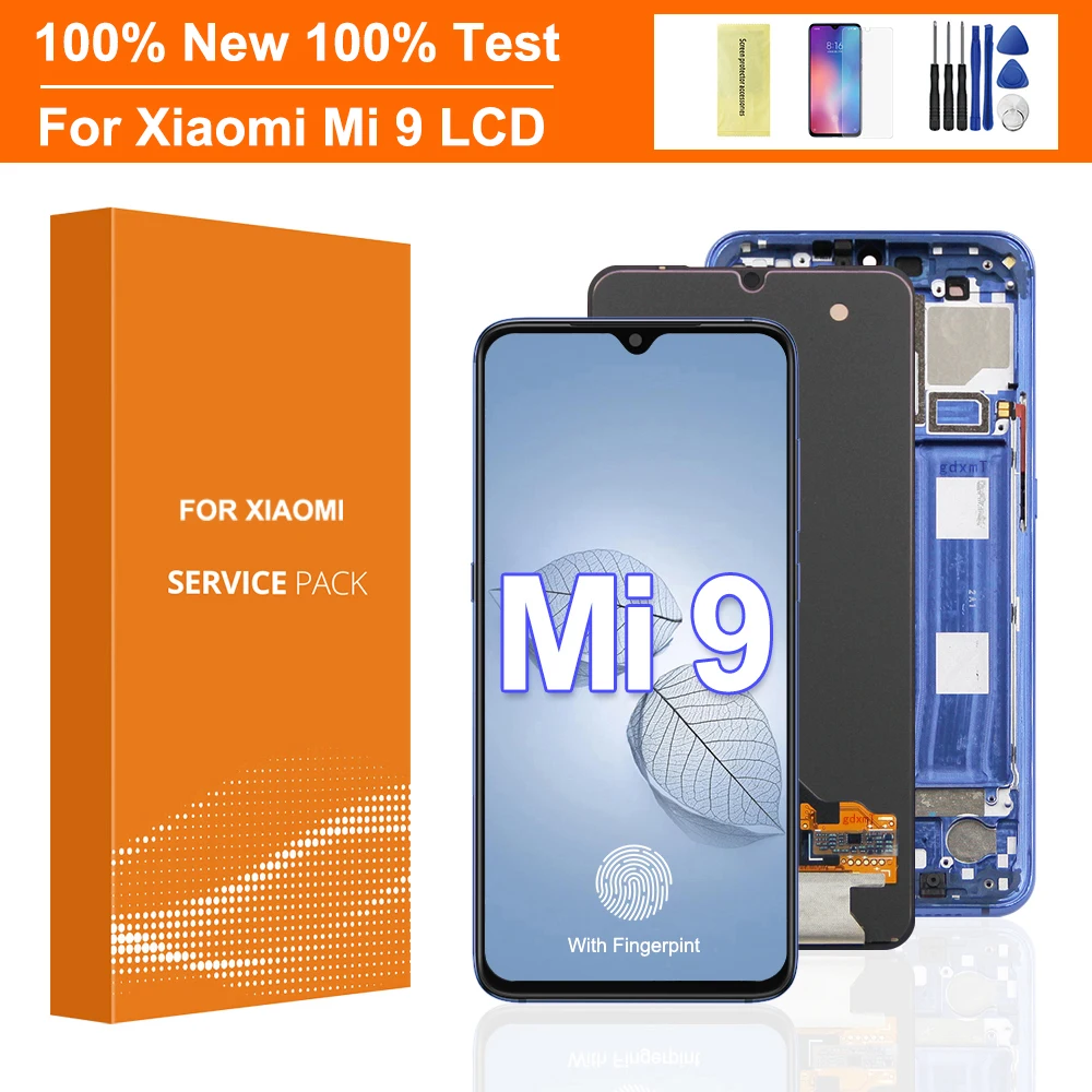6.39'' Super AMOLED LCD For xiaomi Mi 9 LCD Display Touch Screen Digitizer Assembly with frame For xiaomi Mi9 M1902F1G Display
6.39'' Super AMOLED LCD For xiaomi Mi 9 LCD Display Touch Screen Digitizer Assembly with frame For xiaomi Mi9 M1902F1G Display