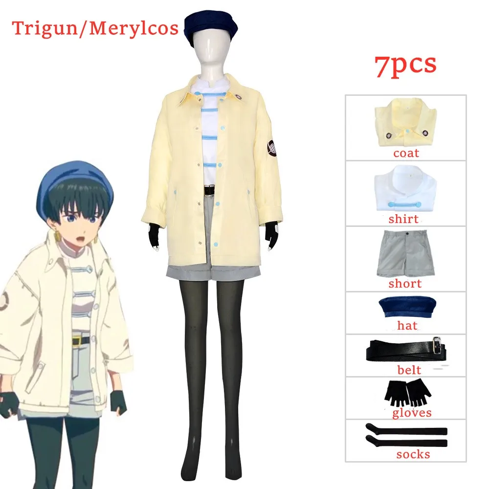 Anime TRIGUN STAMPEDE Meryl Stryfe Cosplay Costume Women Coat Fantasia Role Play Halloween Carnival Party Full Set Uniform
Anime TRIGUN STAMPEDE Meryl Stryfe Cosplay Costume Women Coat Fantasia Role Play Halloween Carnival Party Full Set Uniform