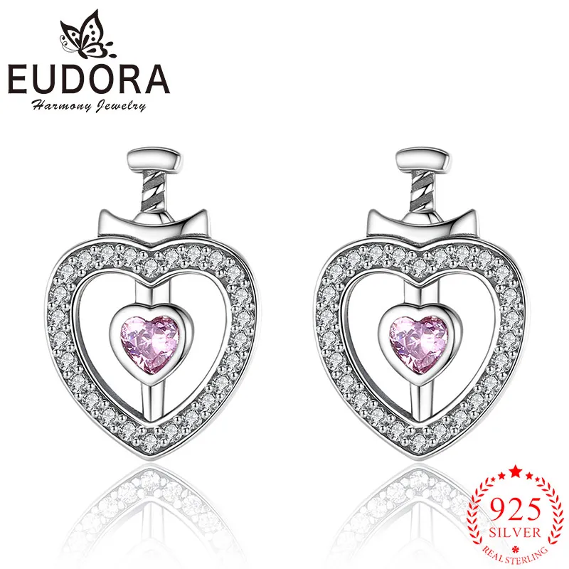 Eudora New 925 Sterling Silver Purple Zircon Heart Stud Earrings Simple Wind Sword Earrings Fashion Ladies Jewelry Gift
Eudora New 925 Sterling Silver Purple Zircon Heart Stud Earrings Simple Wind Sword Earrings Fashion Ladies Jewelry Gift