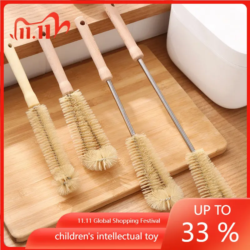 1PCS Wooden Long Handle Bottle Cleaning Brush Kitchen Cleaning Tool Drink Wineglass Bottle Glass Cup Scrubber Cleaning Brush
1PCS Wooden Long Handle Bottle Cleaning Brush Kitchen Cleaning Tool Drink Wineglass Bottle Glass Cup Scrubber Cleaning Brush