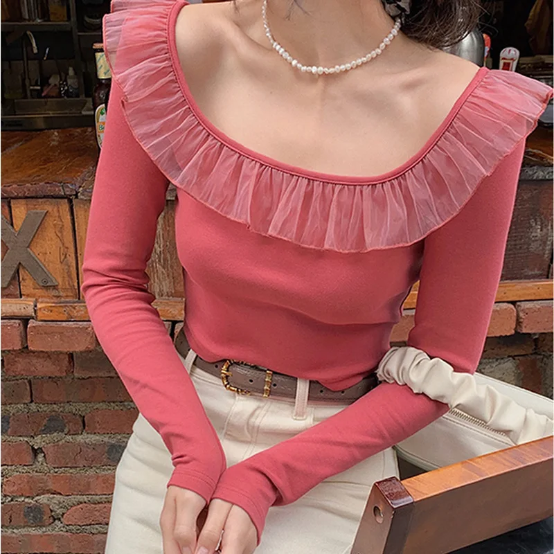Women 2021 New Sweet Fashion Ruffled Cropped Knitted Sweater Vintage Square Collar Long Sleeve Female Pullovers Chic Tops
Women 2021 New Sweet Fashion Ruffled Cropped Knitted Sweater Vintage Square Collar Long Sleeve Female Pullovers Chic Tops