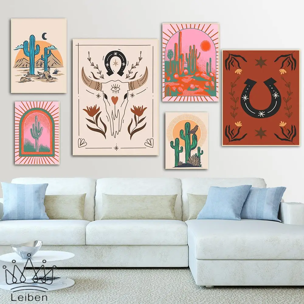 Bohemian Abstract Landscape Desert Cactus Canvas Painting Nordic Botanical Floral Art Posters and Prints Home Decor Living Room 
Bohemian Abstract Landscape Desert Cactus Canvas Painting Nordic Botanical Floral Art Posters and Prints Home Decor Living Room