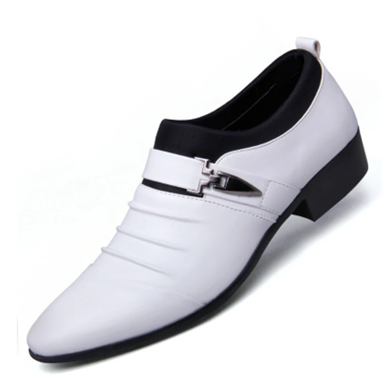 New British Men's Slip On Split Leather Pointed Toe Men Dress Shoes Business Wedding Oxfords Formal Shoes For Male 38-48
New British Men's Slip On Split Leather Pointed Toe Men Dress Shoes Business Wedding Oxfords Formal Shoes For Male 38-48