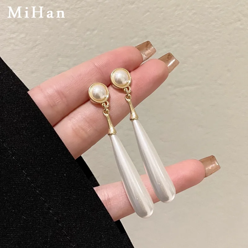 Mihan Fashion Jewelry Teardrop Earrings 925 Silver Needle Hot Sale Elegant Temperament Simulated Pearl Earrings For Women Gift 
Mihan Fashion Jewelry Teardrop Earrings 925 Silver Needle Hot Sale Elegant Temperament Simulated Pearl Earrings For Women Gift