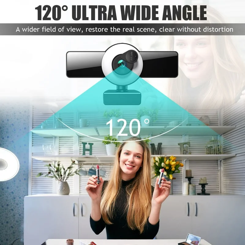 HD 1080P Webcam 2K With LED Ring Fill Light Drive-Free Computer Mini Camera USB Web Cam With Microphone For Live Broadcast Video
HD 1080P Webcam 2K With LED Ring Fill Light Drive-Free Computer Mini Camera USB Web Cam With Microphone For Live Broadcast Video