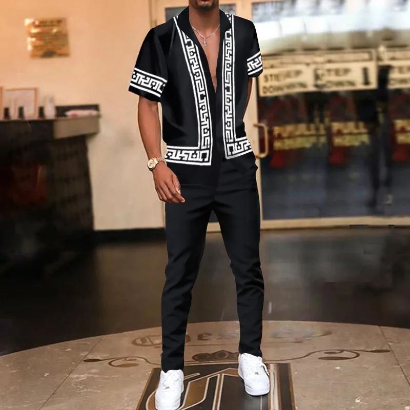2022 Summer Men's Hawaii Beach Printed Shirts Two Piece Sets Fashion Casual Short Sleeve Shirts And Trousers Party Outfits S-3XL
2022 Summer Men's Hawaii Beach Printed Shirts Two Piece Sets Fashion Casual Short Sleeve Shirts And Trousers Party Outfits S-3XL