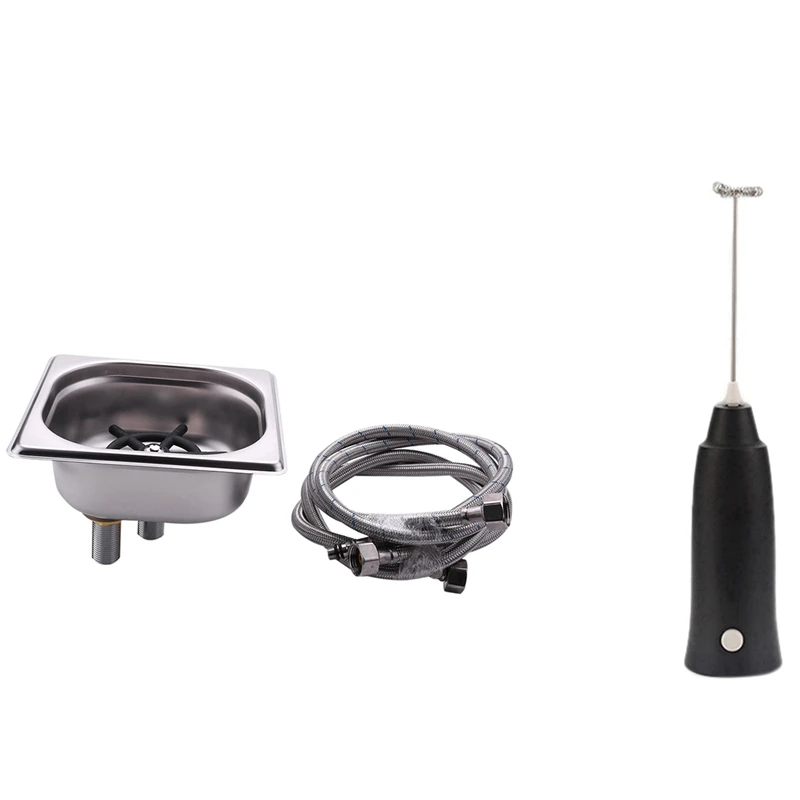 1 Pcs Pitcher Irrigator / Steam Pitcher Irrigator 17X16cm & 1 Pcs Handheld Mixer Milk Frother Drink Foamer
1 Pcs Pitcher Irrigator / Steam Pitcher Irrigator 17X16cm & 1 Pcs Handheld Mixer Milk Frother Drink Foamer