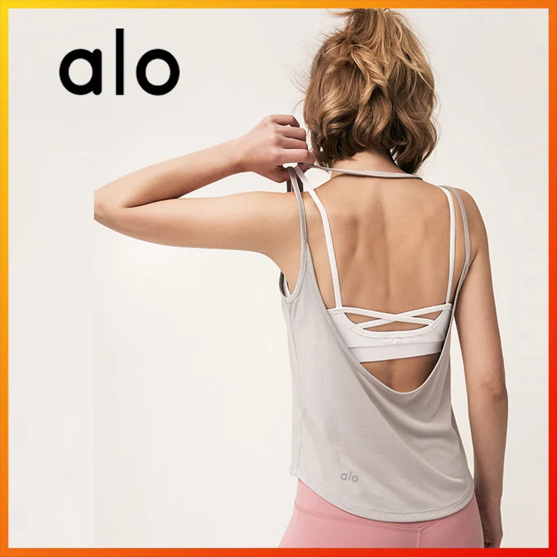 Alo YOGA new summer women's dress big U shape backless sexy leisure Yoga fitness running breathable sleeveless T-shirt
Alo YOGA new summer women's dress big U shape backless sexy leisure Yoga fitness running breathable sleeveless T-shirt