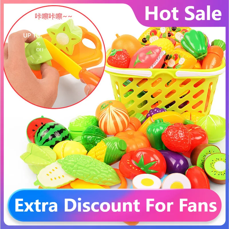 Fashion New Safe Children Play House Toy Plastic Food Toy Cut Fruit Vegetable Kitchen Baby Kids Pretend Play Educational Toys
Fashion New Safe Children Play House Toy Plastic Food Toy Cut Fruit Vegetable Kitchen Baby Kids Pretend Play Educational Toys