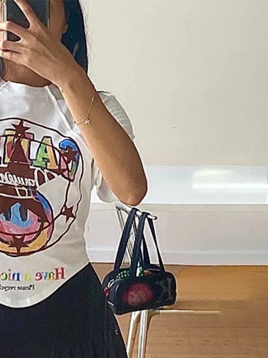 Letter Printed Cotton T-Shirt Summer Womens Clothing 2022 O Neck Simple Tees Tops Femme Casual Fashion Streetwear Tshirt Shirts
Letter Printed Cotton T-Shirt Summer Womens Clothing 2022 O Neck Simple Tees Tops Femme Casual Fashion Streetwear Tshirt Shirts
