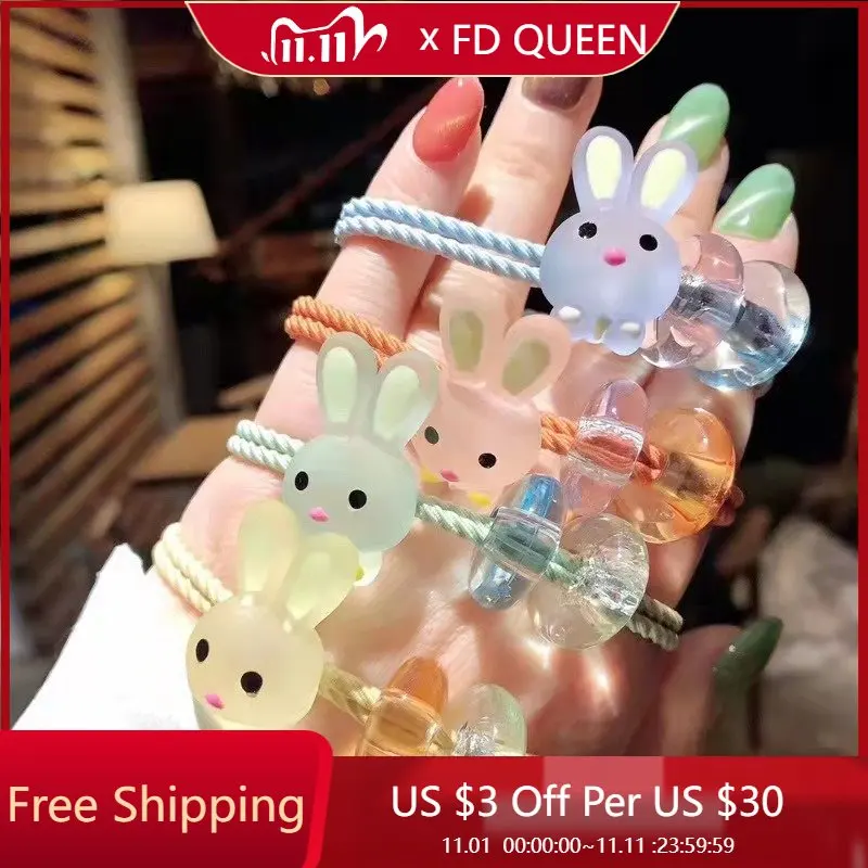 Cute Cartoon Rabbit Hair Ties for Girls Kids Elastic Hair Bands Rubber Band Tie Fresh Forest Simple Korean Hair Accessoires
Cute Cartoon Rabbit Hair Ties for Girls Kids Elastic Hair Bands Rubber Band Tie Fresh Forest Simple Korean Hair Accessoires