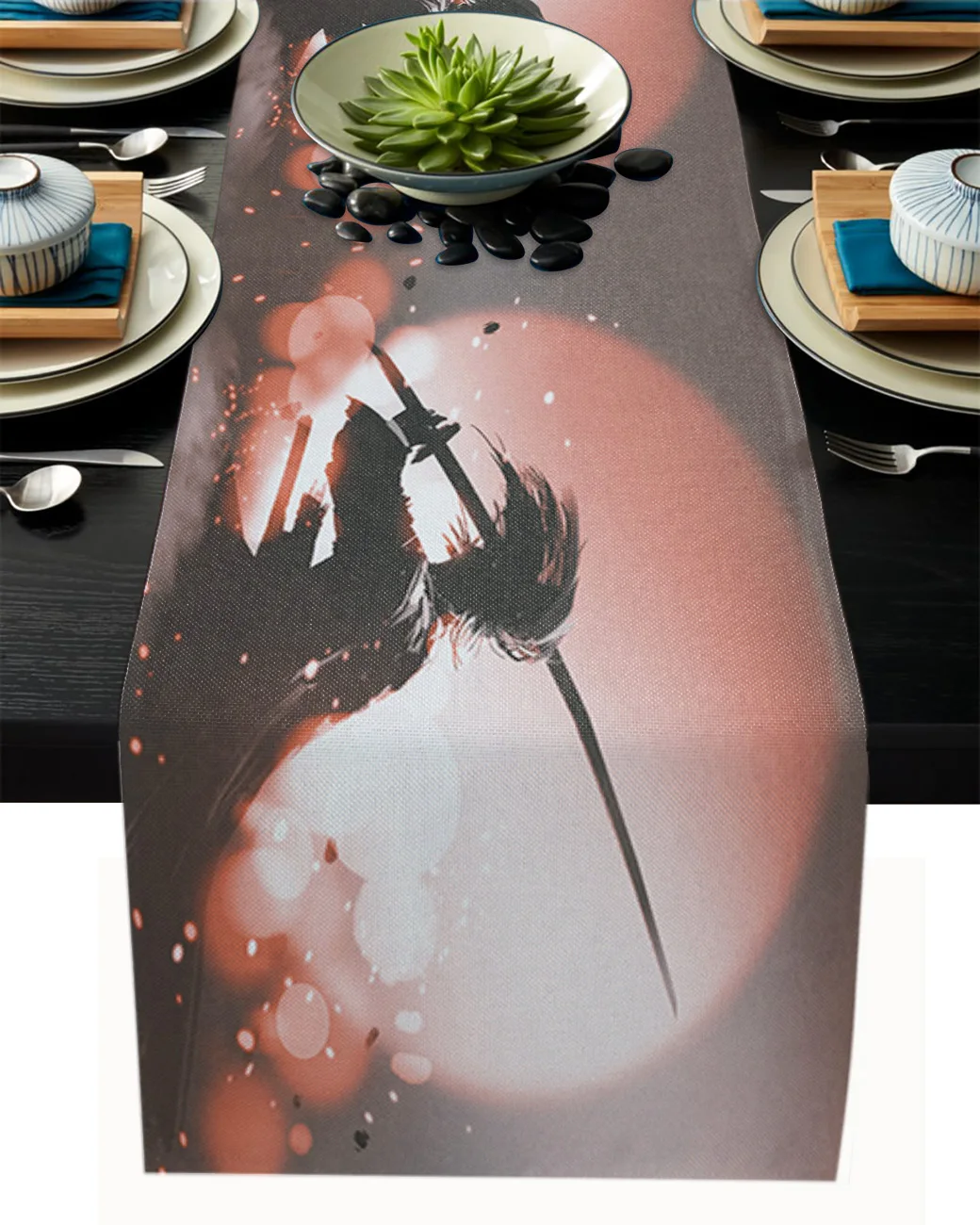 Japanese Manga Samurai Table Runner Decoration Home Decor Dinner Table Decoration Table Runners Tassel
Japanese Manga Samurai Table Runner Decoration Home Decor Dinner Table Decoration Table Runners Tassel