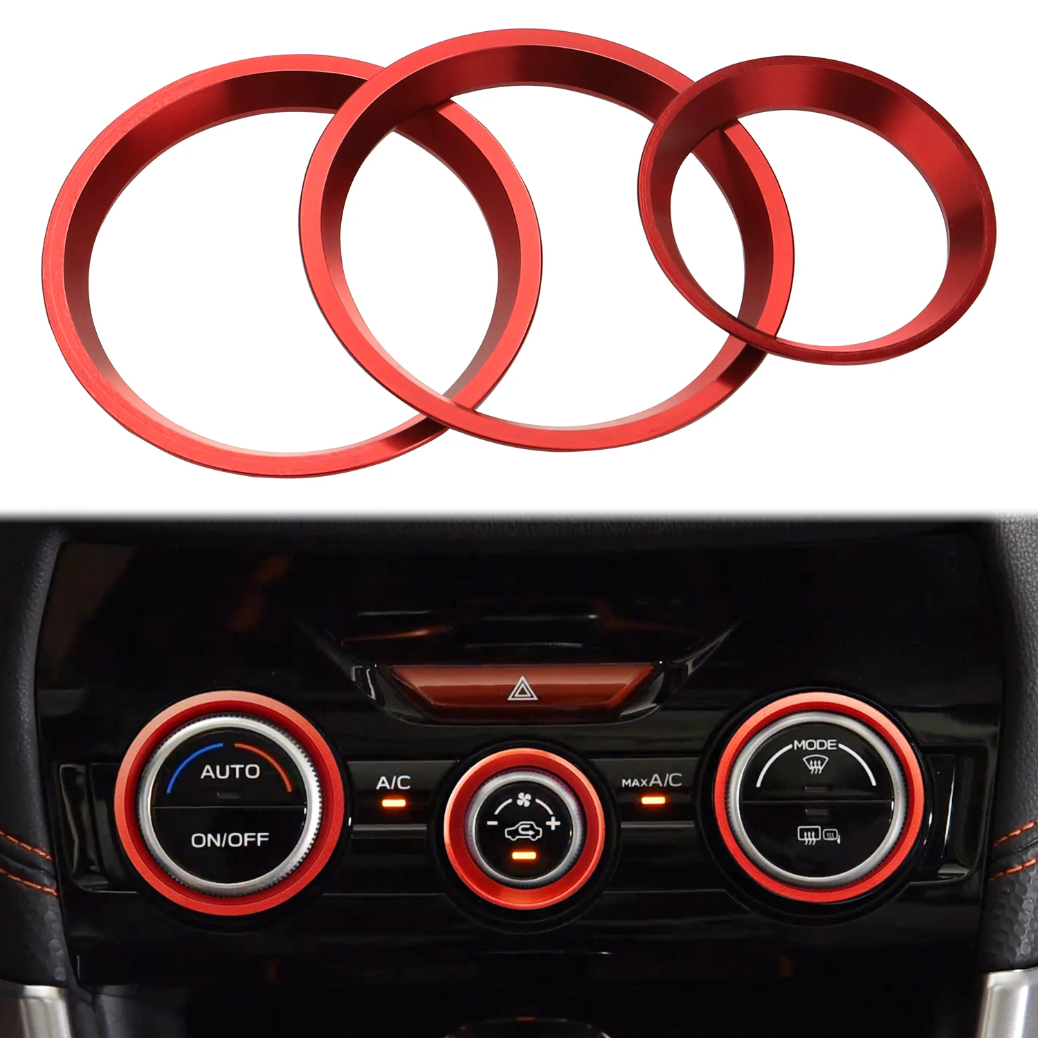 3 PCs/set Car Air Conditioner Switch CD Button Knob Cover For Subaru Forester 2019-2022 Crosstrek 2018-2022 Impreza 2017-2022
3 PCs/set Car Air Conditioner Switch CD Button Knob Cover For Subaru Forester 2019-2022 Crosstrek 2018-2022 Impreza 2017-2022