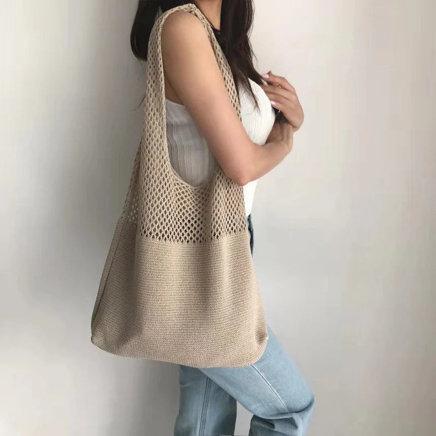 INS Nordic Knitted HandBag for Women Beach Hobo Bag Casual Brand Shoulder Tote Bag Female Boho Shopping Woven Storage Handbag
INS Nordic Knitted HandBag for Women Beach Hobo Bag Casual Brand Shoulder Tote Bag Female Boho Shopping Woven Storage Handbag