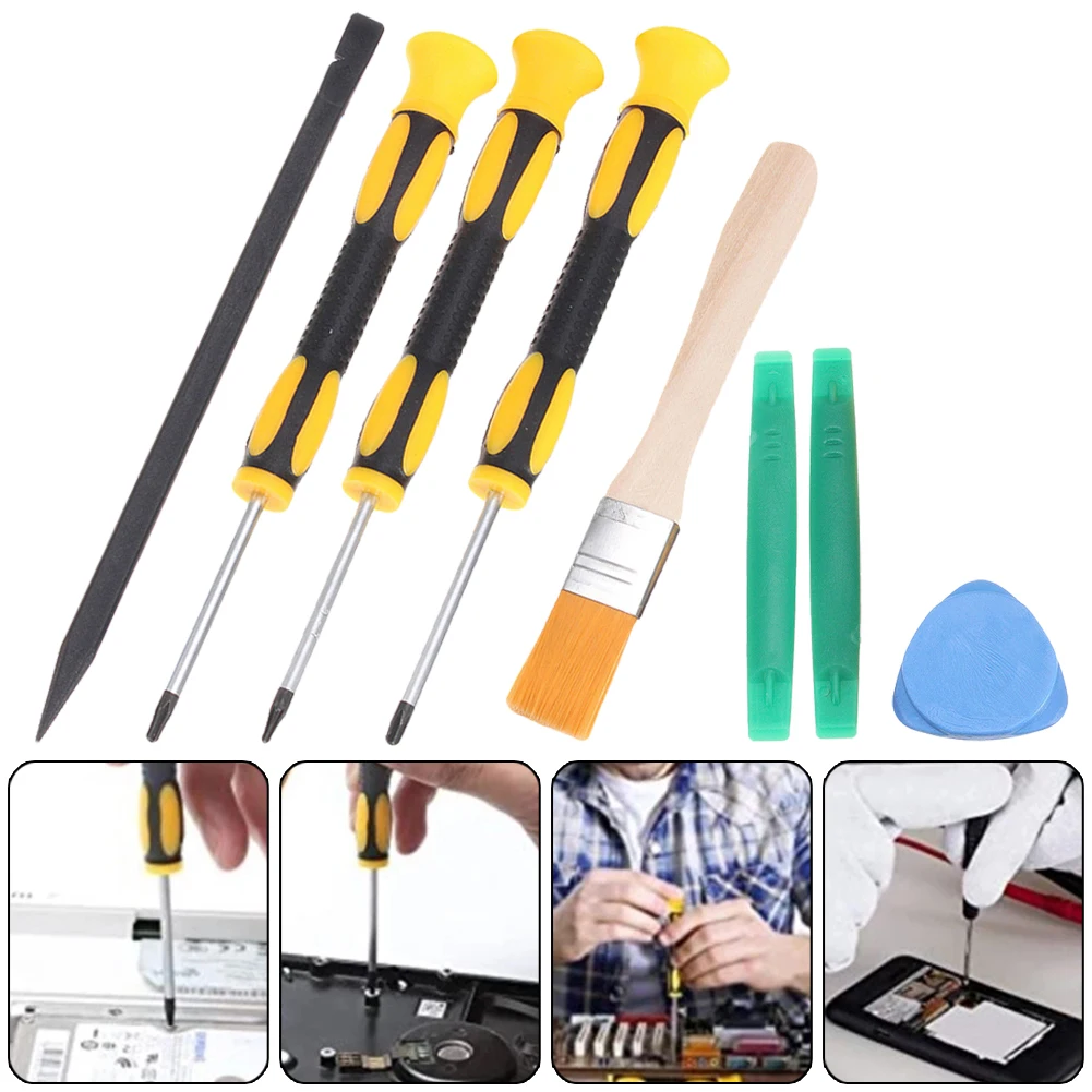 8pcs T6/T8H/T10H Screwdriver Set Plastic&Metal Torx Opening Tools Hand Tool Accessories For 360 Controller Ps3 Ps4 Handle
8pcs T6/T8H/T10H Screwdriver Set Plastic&Metal Torx Opening Tools Hand Tool Accessories For 360 Controller Ps3 Ps4 Handle