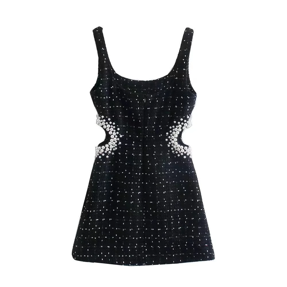2022 Spring Women's Pearl Textured Waist Dresses For Women Summer Sundress Tank Dress Elegant Vestido Casual Korean Style Tops
2022 Spring Women's Pearl Textured Waist Dresses For Women Summer Sundress Tank Dress Elegant Vestido Casual Korean Style Tops