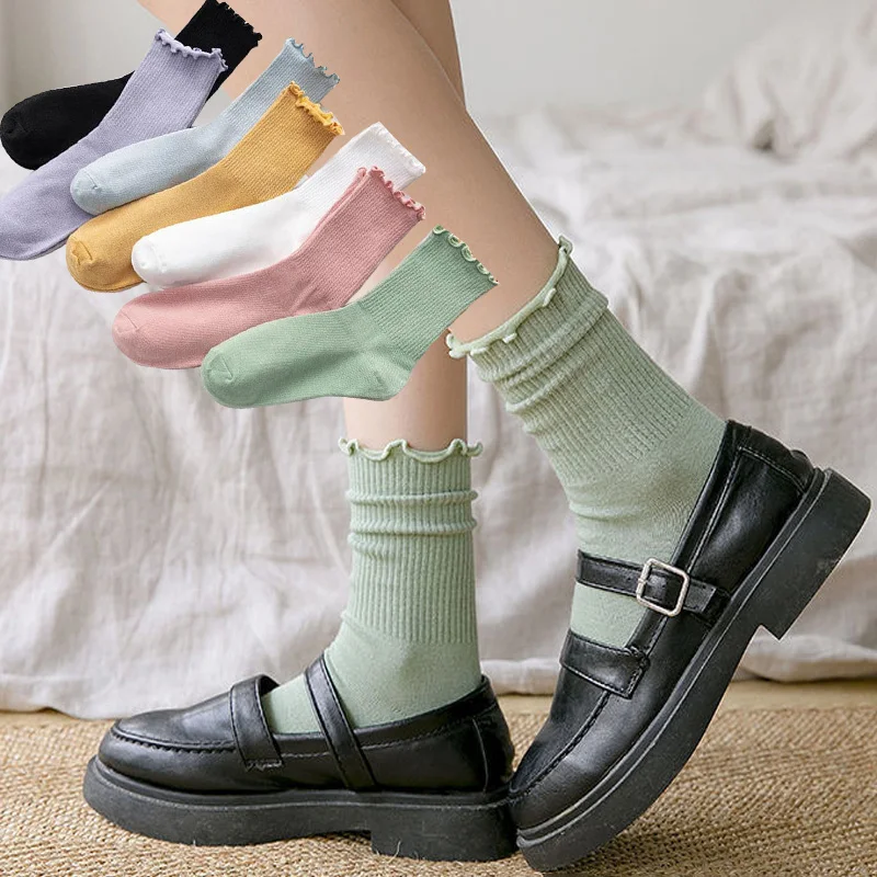 Модные кружевные носки с рюшами, женские белые, черные, в стиле Лолиты с рюшами, милые японские милые хлопковые короткие носки принцессы в ст... 
Модные кружевные носки с рюшами, женские белые, черные, в стиле Лолиты с рюшами, милые японские милые хлопковые короткие носки принцессы в ст...