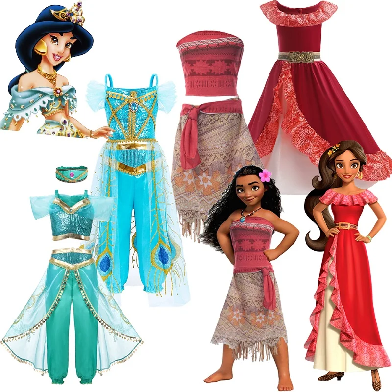 Halloween Jasmine Cosplay Dress Fancy Top+Pants Little Girl Princess Costume Moana Vaiana Clothes Christmas Party Dress Up Gifts
Halloween Jasmine Cosplay Dress Fancy Top+Pants Little Girl Princess Costume Moana Vaiana Clothes Christmas Party Dress Up Gifts