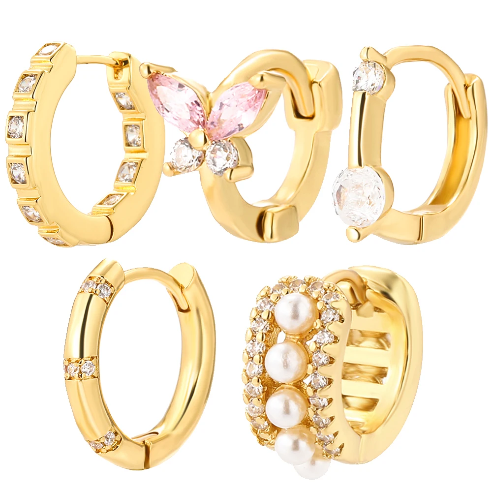 Geometric Round Earrings Pave CZ Trendy Earrings for Women Crystal Butterfly Piercing Earring Korean New Fashion Jewelry
Geometric Round Earrings Pave CZ Trendy Earrings for Women Crystal Butterfly Piercing Earring Korean New Fashion Jewelry