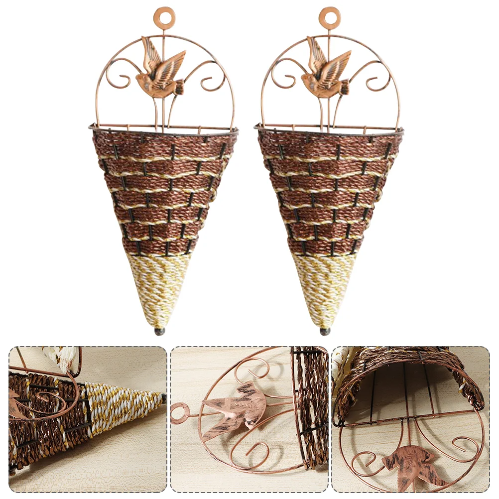 Flower Hanging Basket Wall Pot Planter Wovenholder Rattan Planters Flowerpot Container Cone Iron Succulent Fence Dried Weaving
Flower Hanging Basket Wall Pot Planter Wovenholder Rattan Planters Flowerpot Container Cone Iron Succulent Fence Dried Weaving