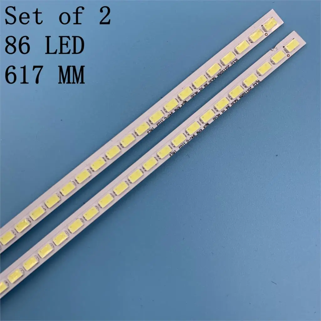 

2pcs LED Backlight Lamp strip 86leds SLED 2011SGS55 5630 86 H1 REV0 LJ64-03045A For Sam sung LTA550HJ12 LTA550HQ14 L55E5200B