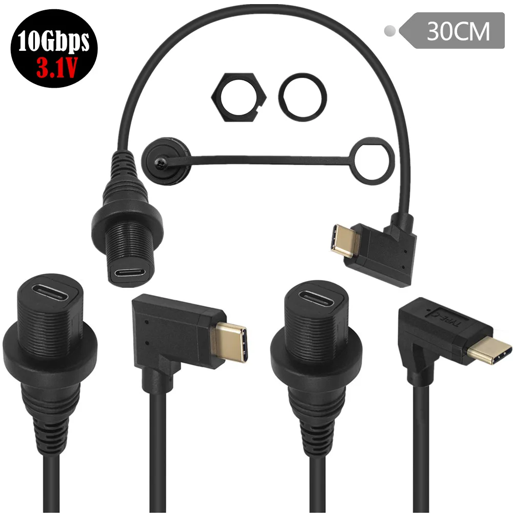 Gold Plated elbow USB type-c Version 3.1 male and female for car boat motorcycle dashboard panel line
Gold Plated elbow USB type-c Version 3.1 male and female for car boat motorcycle dashboard panel line