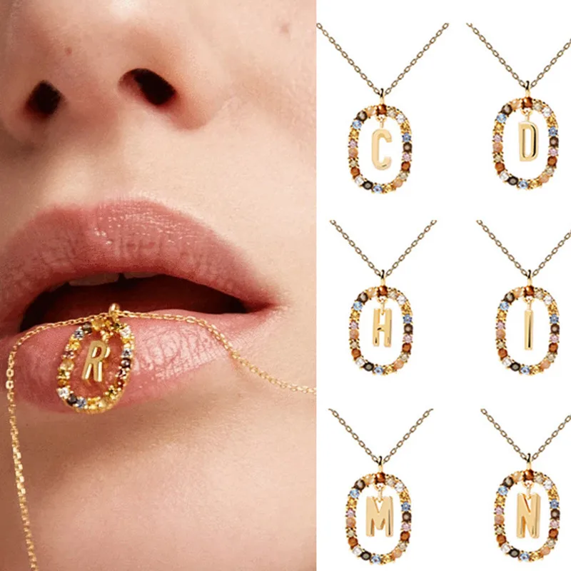 Женское ожерелье из серебра 925 пробы с подвеской в виде букв 
Женское ожерелье из серебра 925 пробы с подвеской в виде букв