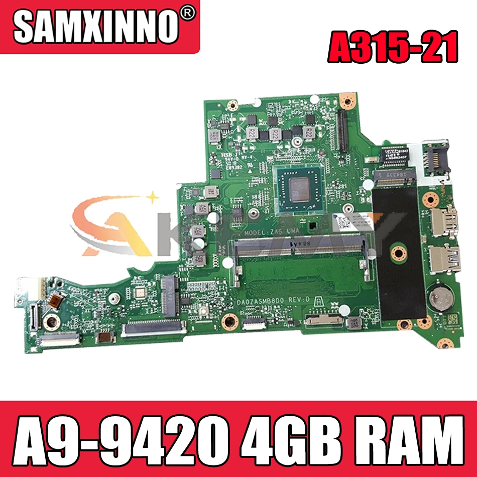 NBGNV11004 NBGNV1100C NBGNV11006 DA0ZASMB8D0 For Acer Aspire A315 A315-21 Laptop motherboard With A9-9420 and 4GB RAM 100% Test
NBGNV11004 NBGNV1100C NBGNV11006 DA0ZASMB8D0 For Acer Aspire A315 A315-21 Laptop motherboard With A9-9420 and 4GB RAM 100% Test