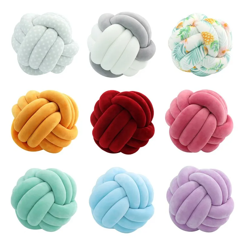 Dia27cm Nordic Style Pillow Cushion Ball Knot Pillow Solid Color Baby Calm Sleep Dolls Stuffed Kid Adult Bedroom Decor
Dia27cm Nordic Style Pillow Cushion Ball Knot Pillow Solid Color Baby Calm Sleep Dolls Stuffed Kid Adult Bedroom Decor