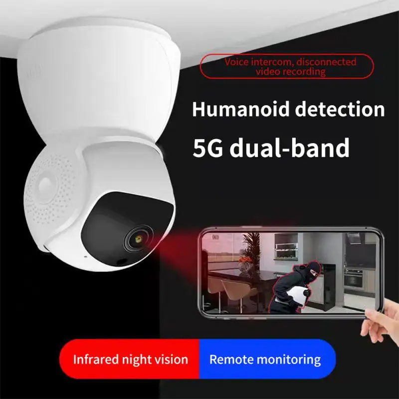 5G 2MP 1080P PTZ IP Camera Wifi Wireless Surveillance Camera Protector Security CCTV Cam Smart Auto Tracking Baby Monitor
5G 2MP 1080P PTZ IP Camera Wifi Wireless Surveillance Camera Protector Security CCTV Cam Smart Auto Tracking Baby Monitor