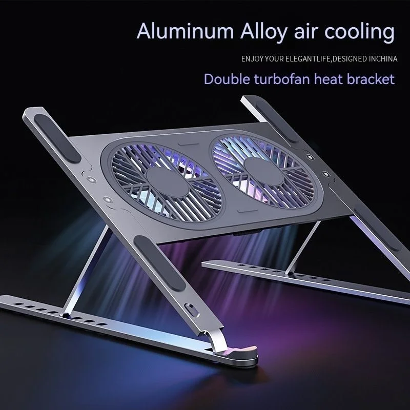 Aluminum Laptop Foldable Desk Riser Mute Cooling Fan Adjustable Notebook Stand For Macbook Pro Air Computer PC IPad Tablet Sale
Aluminum Laptop Foldable Desk Riser Mute Cooling Fan Adjustable Notebook Stand For Macbook Pro Air Computer PC IPad Tablet Sale