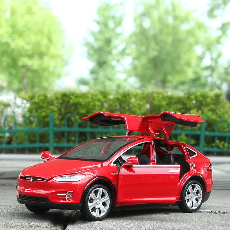 1:32 Tesla MODEL X High Simulation Diecast Metal Alloy Model car Pull Back Sound Light Car Children Gift Collection
1:32 Tesla MODEL X High Simulation Diecast Metal Alloy Model car Pull Back Sound Light Car Children Gift Collection