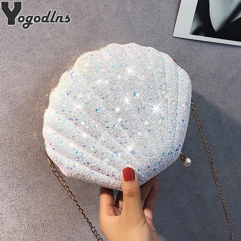 Cute Laser Sequins Small Shell Shoulder Bag Phone Money Pouch Summer Chain Pouch Crossbody Bags for Women Purse
Cute Laser Sequins Small Shell Shoulder Bag Phone Money Pouch Summer Chain Pouch Crossbody Bags for Women Purse
