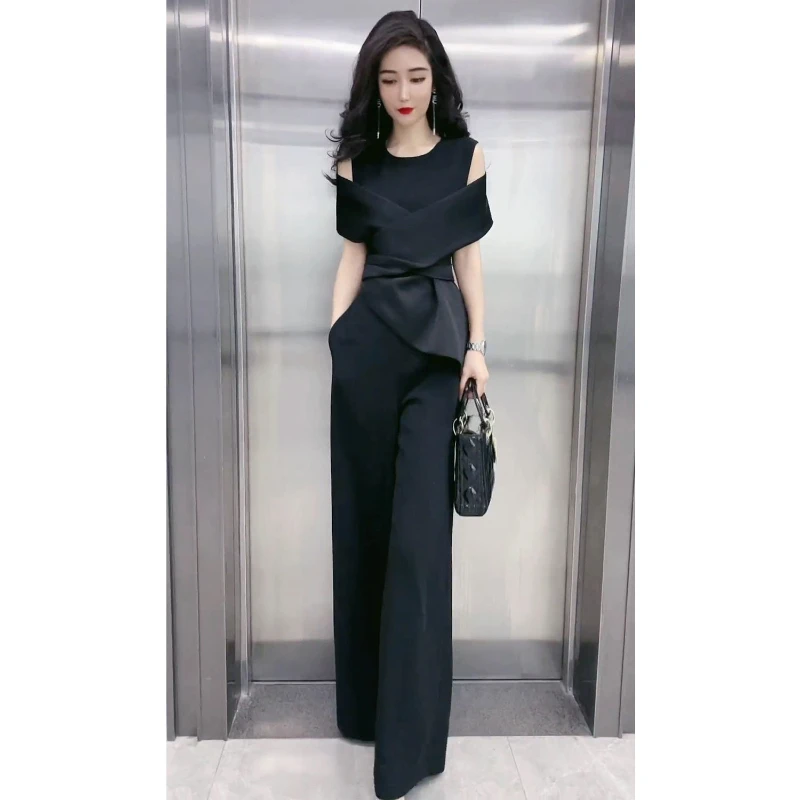 Summer 2022 New Fashion Style Jumpsuit Women Slim High Waist Wide Leg Jumpsuit One Piece Jumpsuit Black Jumpsuit Women
Summer 2022 New Fashion Style Jumpsuit Women Slim High Waist Wide Leg Jumpsuit One Piece Jumpsuit Black Jumpsuit Women