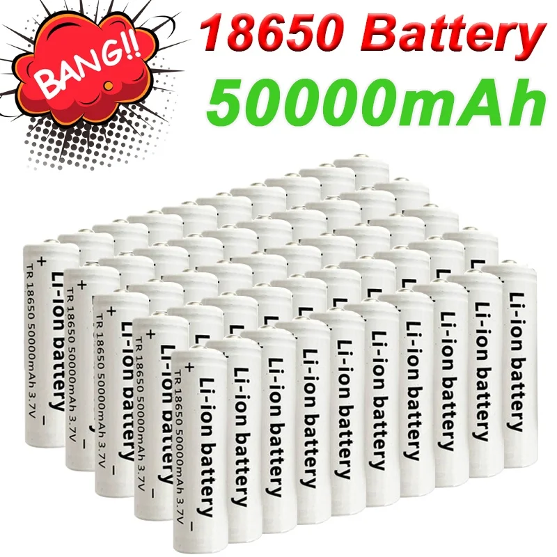 1-10 Pcs 50000mAh 18650 Battery 3.7V Rechargeable Li-Ion Battery For LED Flashlight Hot New High Quality for Electronic Gadgets
1-10 Pcs 50000mAh 18650 Battery 3.7V Rechargeable Li-Ion Battery For LED Flashlight Hot New High Quality for Electronic Gadgets