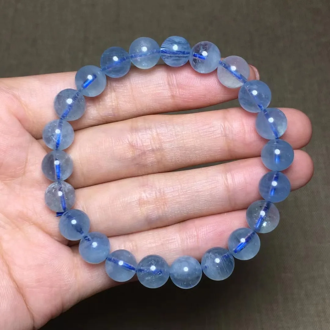 8mm Natural Blue Aquamarine Stone Bracelet For Women Lady Man Beauty Gift Beads Crystal Energy Gemstone Jewelry Strands AAAAA
8mm Natural Blue Aquamarine Stone Bracelet For Women Lady Man Beauty Gift Beads Crystal Energy Gemstone Jewelry Strands AAAAA
