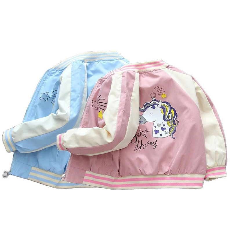 Girls Unicorn Baseball Coat Spring Autumn Kids Long Sleeve Cartoon Jackets 2-12 Years Cardigan Outerwear Children Casual Clothes
Girls Unicorn Baseball Coat Spring Autumn Kids Long Sleeve Cartoon Jackets 2-12 Years Cardigan Outerwear Children Casual Clothes
