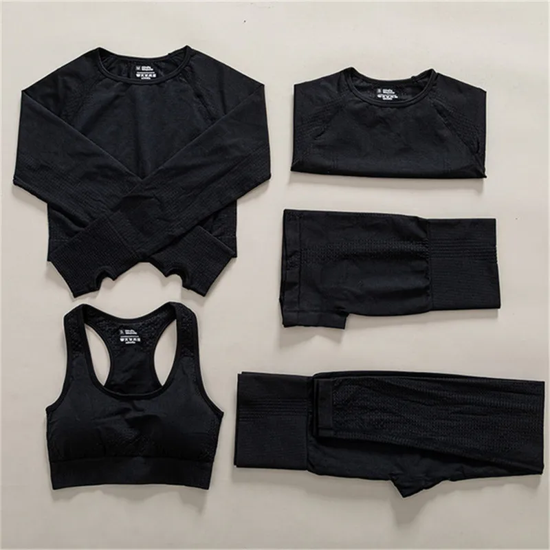 2/3/5Pcs Women Gym Yoga Set Female Fitness Workout Set Sportswear Active Wear Women Yoga Outfits Training Suit Tights Leggings
2/3/5Pcs Women Gym Yoga Set Female Fitness Workout Set Sportswear Active Wear Women Yoga Outfits Training Suit Tights Leggings