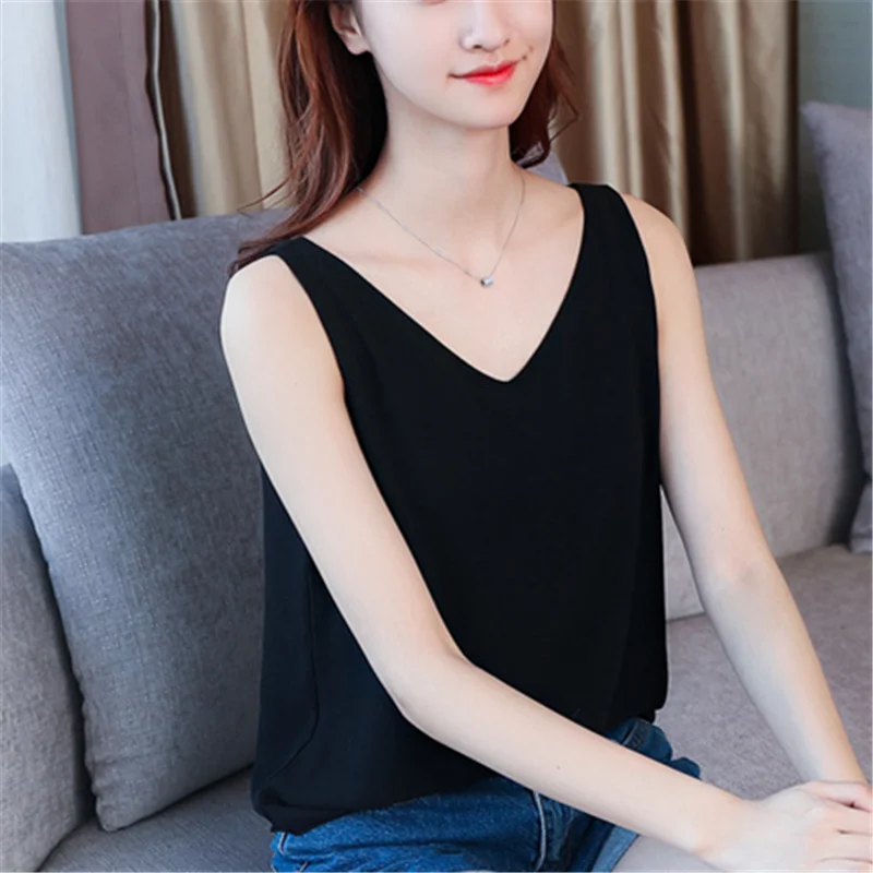 2023 New Summer Women Vintage Chiffon Solid Sleeveless Blouses Fashion Elegangt Casual Female Loose Vest Shirts Clothing Z32
2023 New Summer Women Vintage Chiffon Solid Sleeveless Blouses Fashion Elegangt Casual Female Loose Vest Shirts Clothing Z32