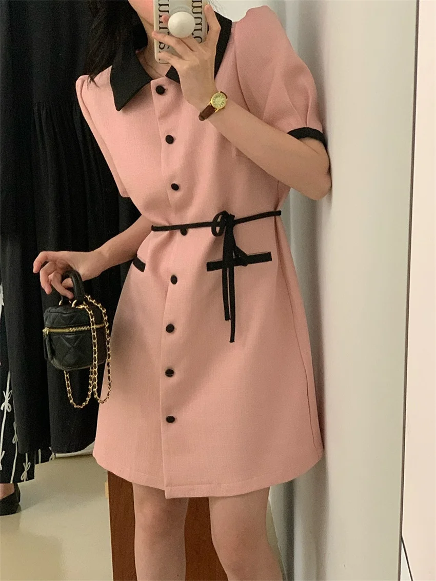 Alien Kitty Pink Office Lady Mini Dress Work Wear Hot Minimalist Slim 2022 All Match Streetwear Fashion Chic Elegant Gentle OL
Alien Kitty Pink Office Lady Mini Dress Work Wear Hot Minimalist Slim 2022 All Match Streetwear Fashion Chic Elegant Gentle OL