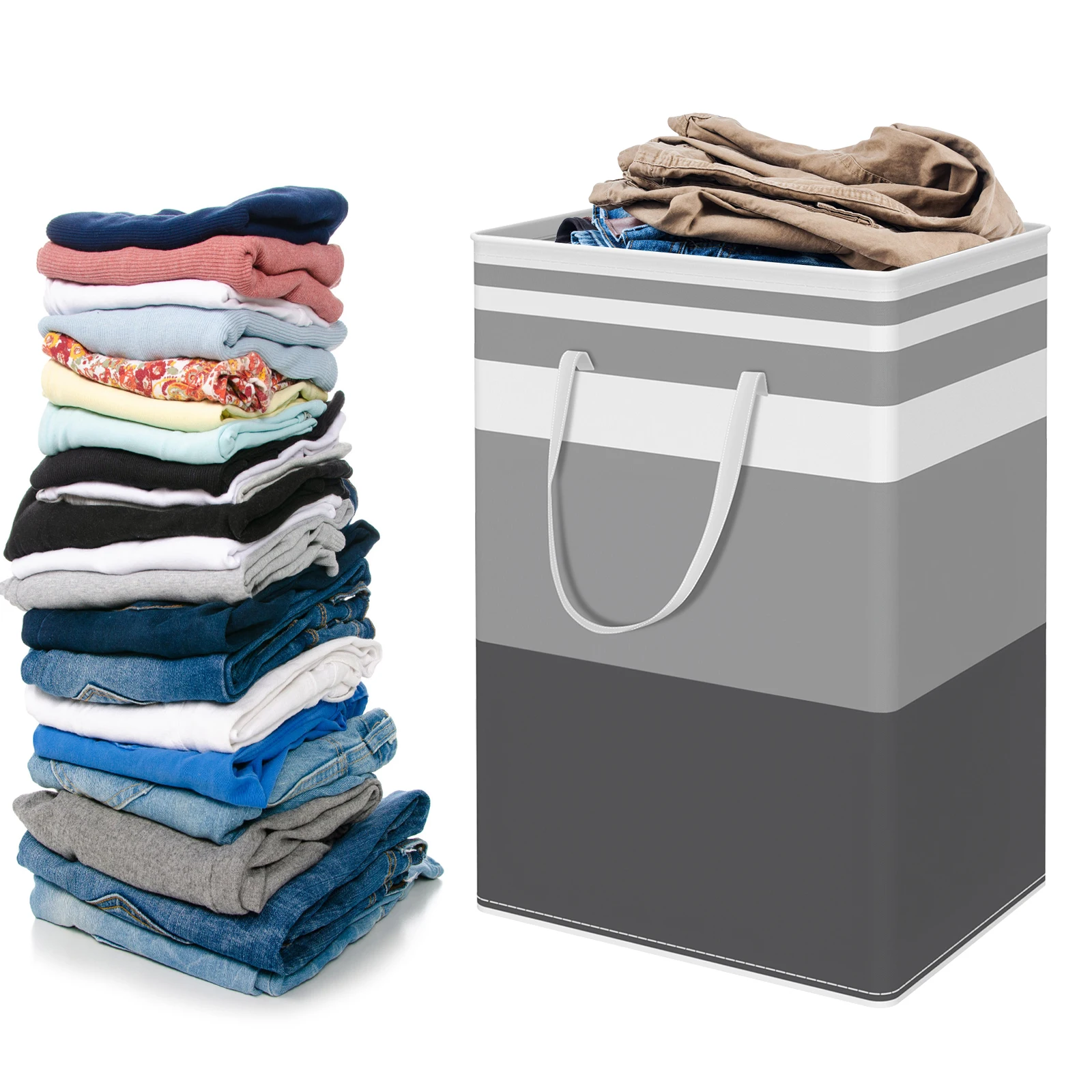 Laundry Basket with Handle 75L Laundry Hamper Freestanding Laundry Washing Bin Lightweight Laundry Basket Hamper Multifunctional 
Laundry Basket with Handle 75L Laundry Hamper Freestanding Laundry Washing Bin Lightweight Laundry Basket Hamper Multifunctional