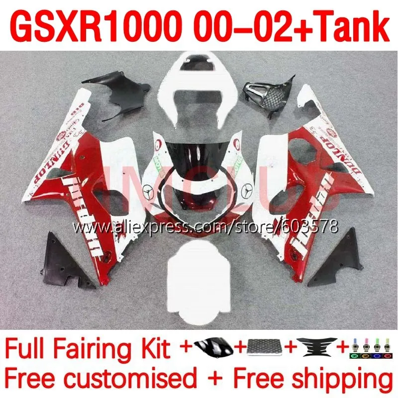 Tank OEM For SUZUKI GSXR-1000 GSXR 1000 CC K2 GSXR1000 00 01 02 GSX-R1000 2000 2001 2002 Injection Fairing 176No.19 white red
Tank OEM For SUZUKI GSXR-1000 GSXR 1000 CC K2 GSXR1000 00 01 02 GSX-R1000 2000 2001 2002 Injection Fairing 176No.19 white red