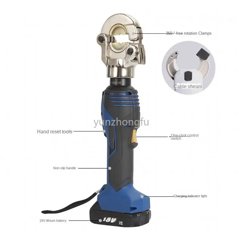 7T Portable Electric Hydraulic Crimping Pliers Copper and Aluminum Wire Crimping Tool Battery Pipe Joint Tool Crimping Pliers
7T Portable Electric Hydraulic Crimping Pliers Copper and Aluminum Wire Crimping Tool Battery Pipe Joint Tool Crimping Pliers