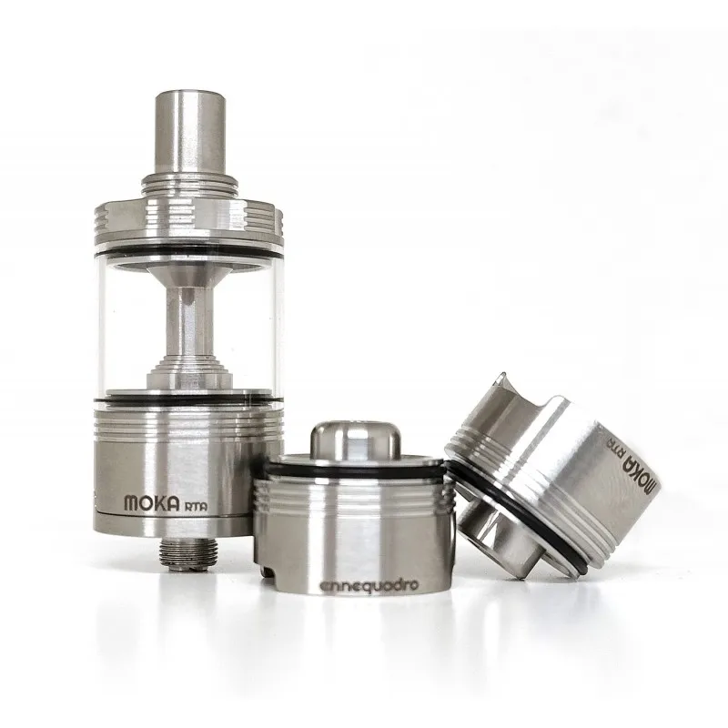 MOKA RTA By Ennequadro Mods Interchangeable and 7 Airpins for The Max Customization Rebuildable Tank Bottom Airflow 3 Chambers
MOKA RTA By Ennequadro Mods Interchangeable and 7 Airpins for The Max Customization Rebuildable Tank Bottom Airflow 3 Chambers