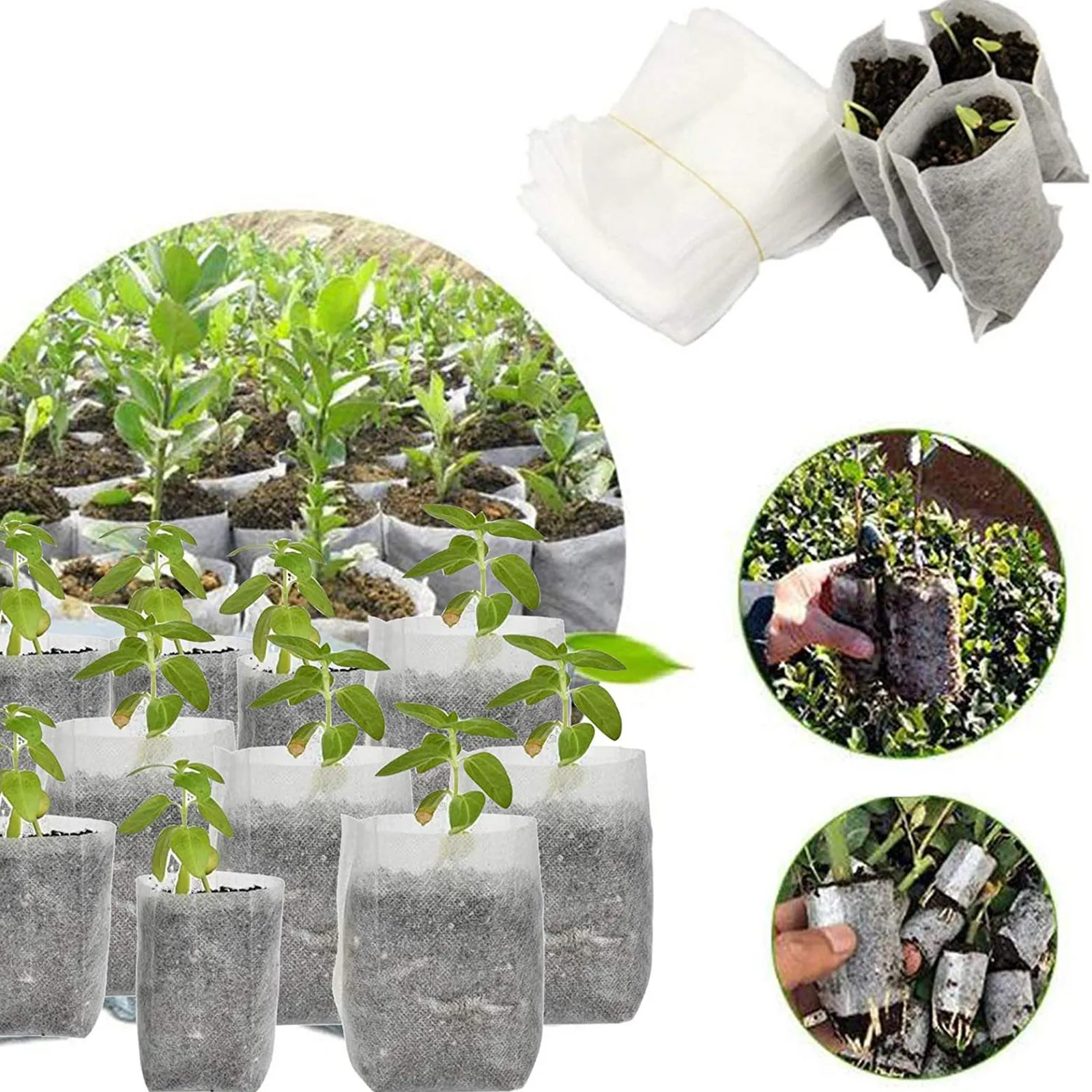 100/200/300pcs Non-woven Nursery Bags Seedling Pot Breeding Bag Garden Eco-Friendly Ventilate Plant Grow Ventilate Nursery Bags
100/200/300pcs Non-woven Nursery Bags Seedling Pot Breeding Bag Garden Eco-Friendly Ventilate Plant Grow Ventilate Nursery Bags