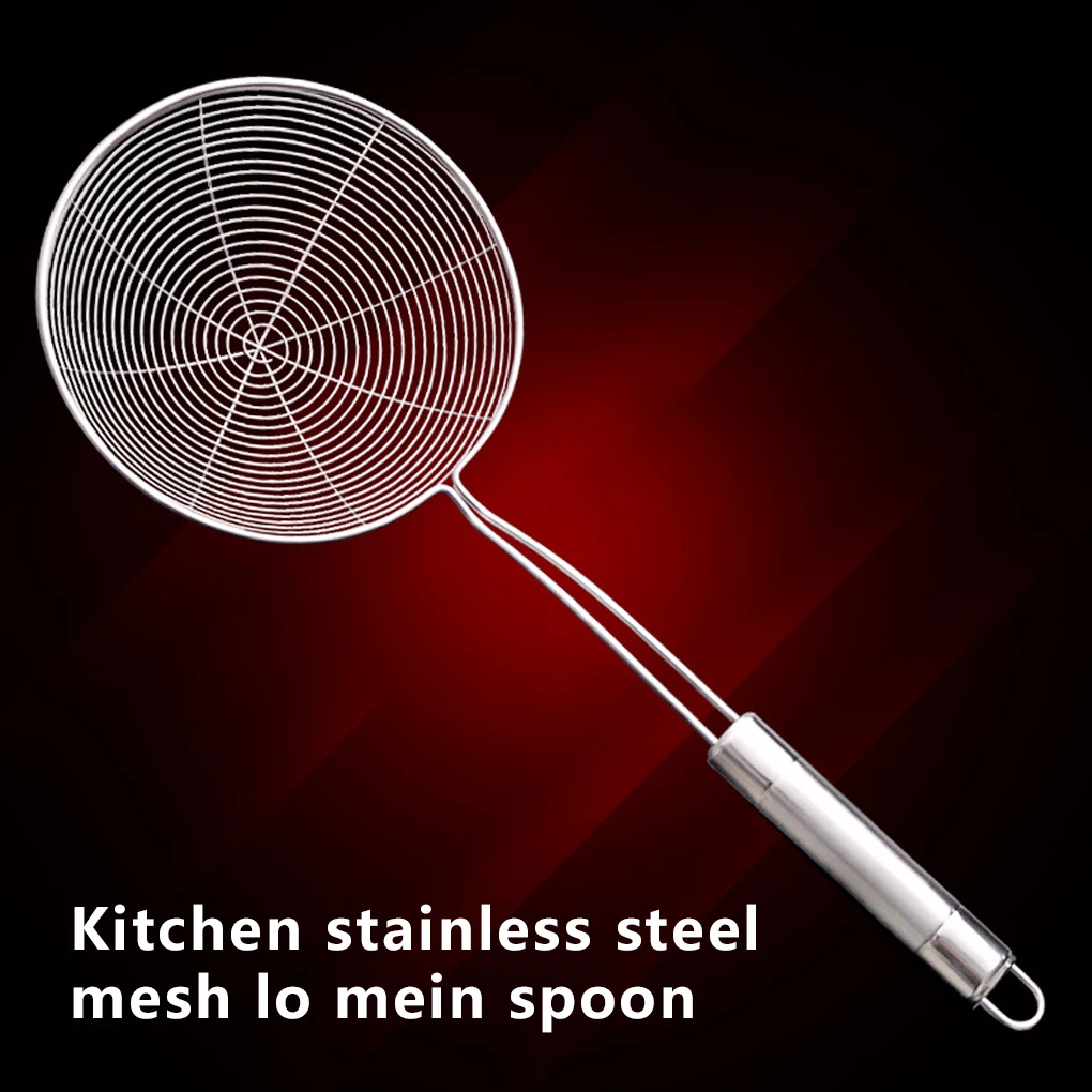 Hot Sale Skimmer Stainless Steel Cookware Net Conlander Mesh Ladle Fishing Line Leak Spoon Spicy fried Noodle Strainer Tool
Hot Sale Skimmer Stainless Steel Cookware Net Conlander Mesh Ladle Fishing Line Leak Spoon Spicy fried Noodle Strainer Tool
