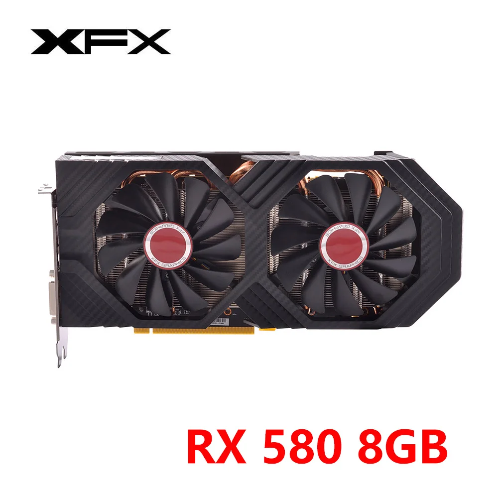 Оригинальная графическая карта XFX RX 580 8 Гб AMD Radeon RX580 2304SP GDDR5 игровая видеокарта